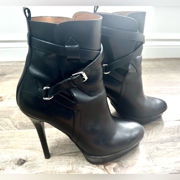 Ralph Lauren stiletto platform ankle boots - Picture 2 of 9